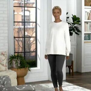 NEW Anybody Fleeced French Terry Crew Neck Sweatshirt Size XS